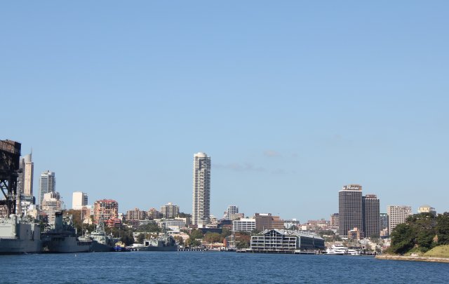 Circular Quay, and hills above